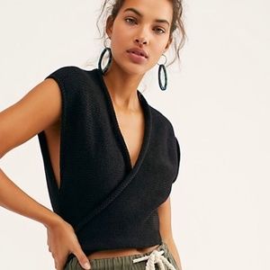 Free people Wish You Were Here wrap top